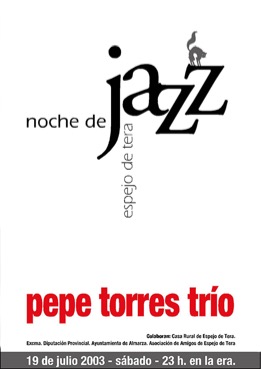 Cartel 2003 - Pepe Torres Trío - Espejo de Tera