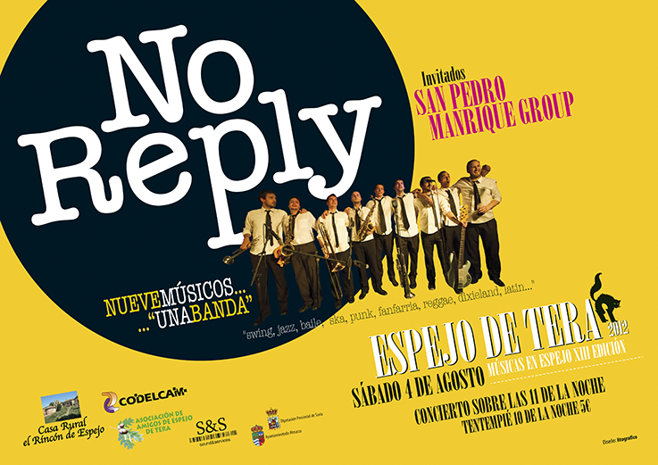 cartel Espejo 2012 Concierto No reply P